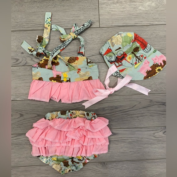 3piece matching girls outfit - Picture 2 of 2